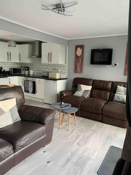 Stunning 3 Bed Riverside Cabin In Snowdonia Caeathro Esterno foto